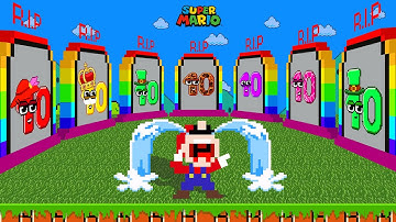 Mario vs The BIG NUMBERS from 1 to 1,000,000 in Maze Level Up | Game Animation