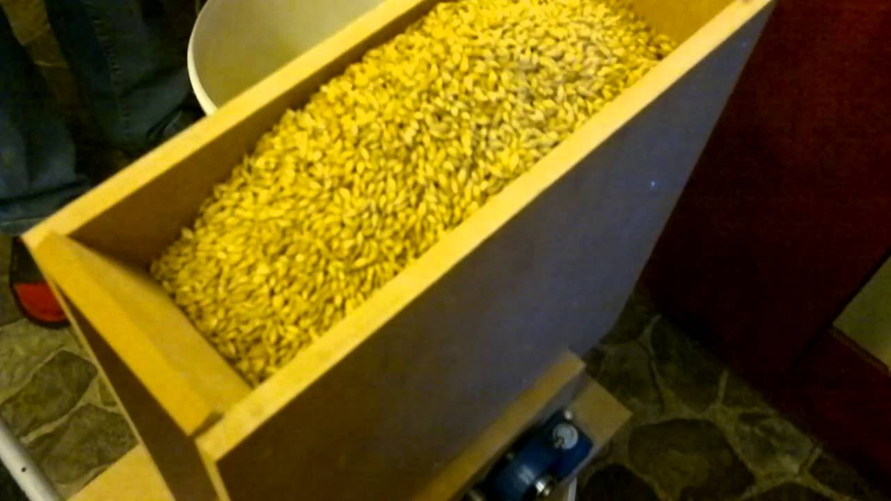 Grain mill for home brewing grudu traiskytuvas YouTube