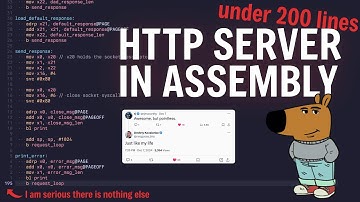 I built a real HTTP sever in ARM assembly in under 200 lines