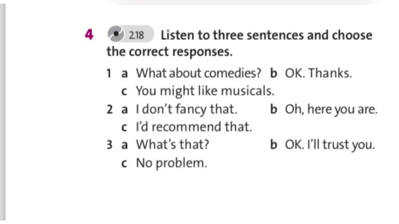 English plus 8. Unit 5. Ex4 p62