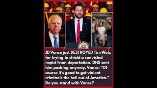 JD Vance backs deportation of violent offenders, emphasizing public safety, accountability,
