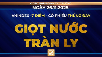 Chứng khoán ngày 25/11/2025: Vnindex -7đ - Cổ phiếu thủng đáy - Giọt nước tràn ly