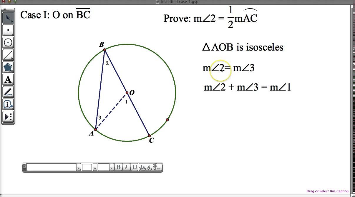 Proving Case 1 Of Inscribed Angle Theorem YouTube Proving Case 1 Of Inscribed Angle Theorem YouTube