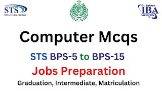 Computer MCQs | STS BPS-5 to BPS-15 Jobs Preparation Mcqs Paper | SIBA Jobs 2022