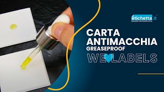 Carta Greaseproof, proteggi le tue etichette adesive dall'olio | etichetta.it