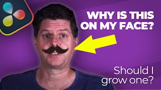 QUICK FIX - Hide things!  Why is this on my face?  Davinci Resolve / Fusion Tracker #SHORTS