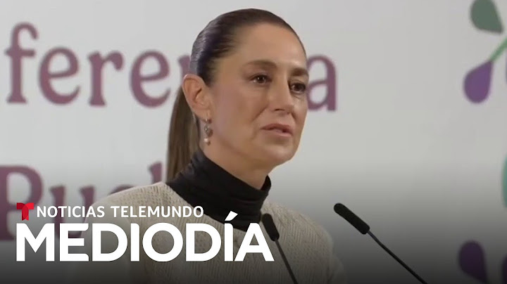 "Los migrantes no son criminales": Sheinbaum critica a Trump por las redadas | Noticias Telemundo