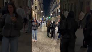 Night Life Of San Sebastian Spain Old Town