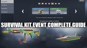 COD Mobile season 11 survival kit event guide |  kill enemies with annihilator & legendary weapons