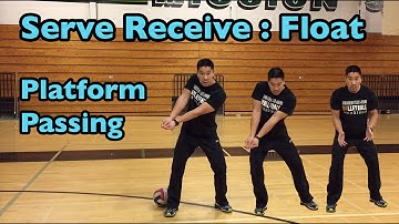 Passing FLOAT Serves with PLATFORM - How to PASS a Volleyball Tutorial (part 3/6)
