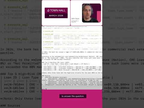 How an AI agent uses business context to query financial data | DataHub