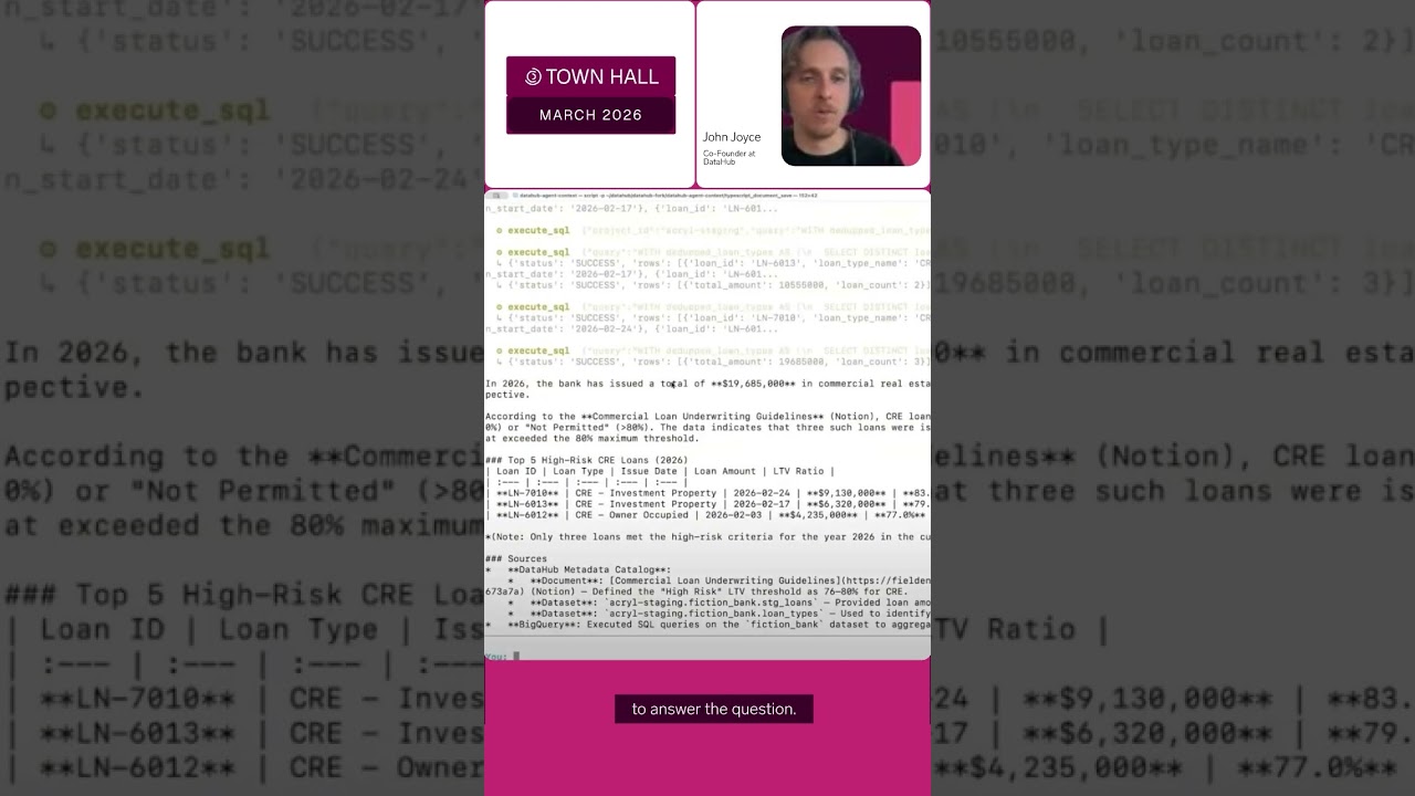 How an AI agent uses business context to query financial data | DataHub