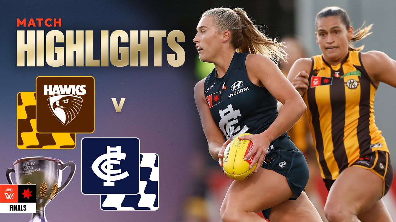 Hawthorn v Carlton Highlights | Semi Final, 2025 | AFLW