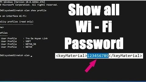 CMD Find all WiFi-Passwords in 1 single command || Windows 10/8.1/8/7/Xp