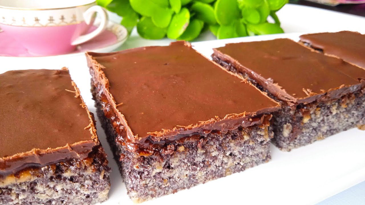 Jablečno-makové řezy, rychlý a velmi lahodný recept! Zvládne každý! Lahodný TV