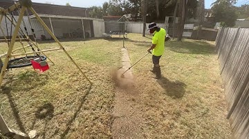 BLASTING These Edges With An Overpowered Line Trimmer #satisfying