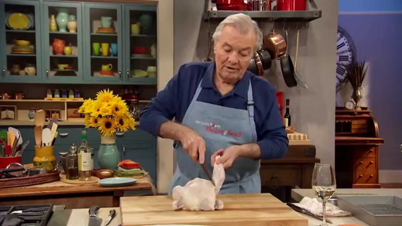 Jacques Ppin Techniques How To Cut Up A Whole Chicken  KQED Food