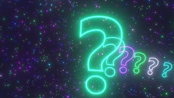 Inside Question Mark Shaped Glowing Neon Tunnel 3D Mystery Concept 4K Background VJ Video Effect