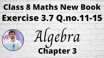 TN Class 8 Maths Exercise 3.7 Q.no.11-15 Algebra Chapter 3 New Book 2020  Syllabus AlexMaths