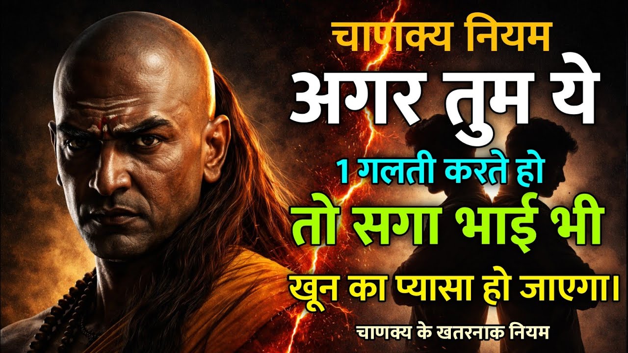 सगा भाई भी दुश्मन बन जाएगा अगर की ये 5 गलतियाँ | चाणक्य की क्रूर नीति जो घर बचा भी सकती है।