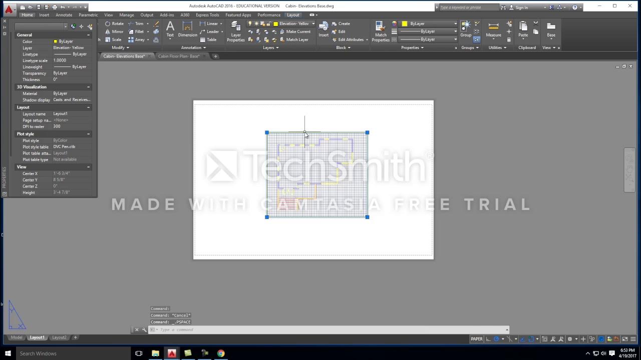 ARCH135 AutoCad Paperspace vs. Model Space YouTube