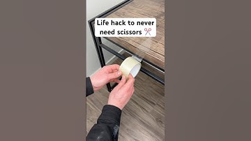 Use this life hack to easily cut tape without scissors ✂️ #lifetips #lifehacks #doityourself￼