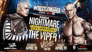 Information WWE WRESTLEMANIA 42 2026 V2 -- MATCH CARD REMAKE/REPLICA -- PSD & PARTS News
