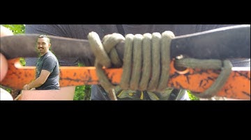 First time "Kunai" throwing (Makeshift Rope Dart)