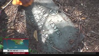 Who's taking care of veterans' headstones at this Miami cemetery