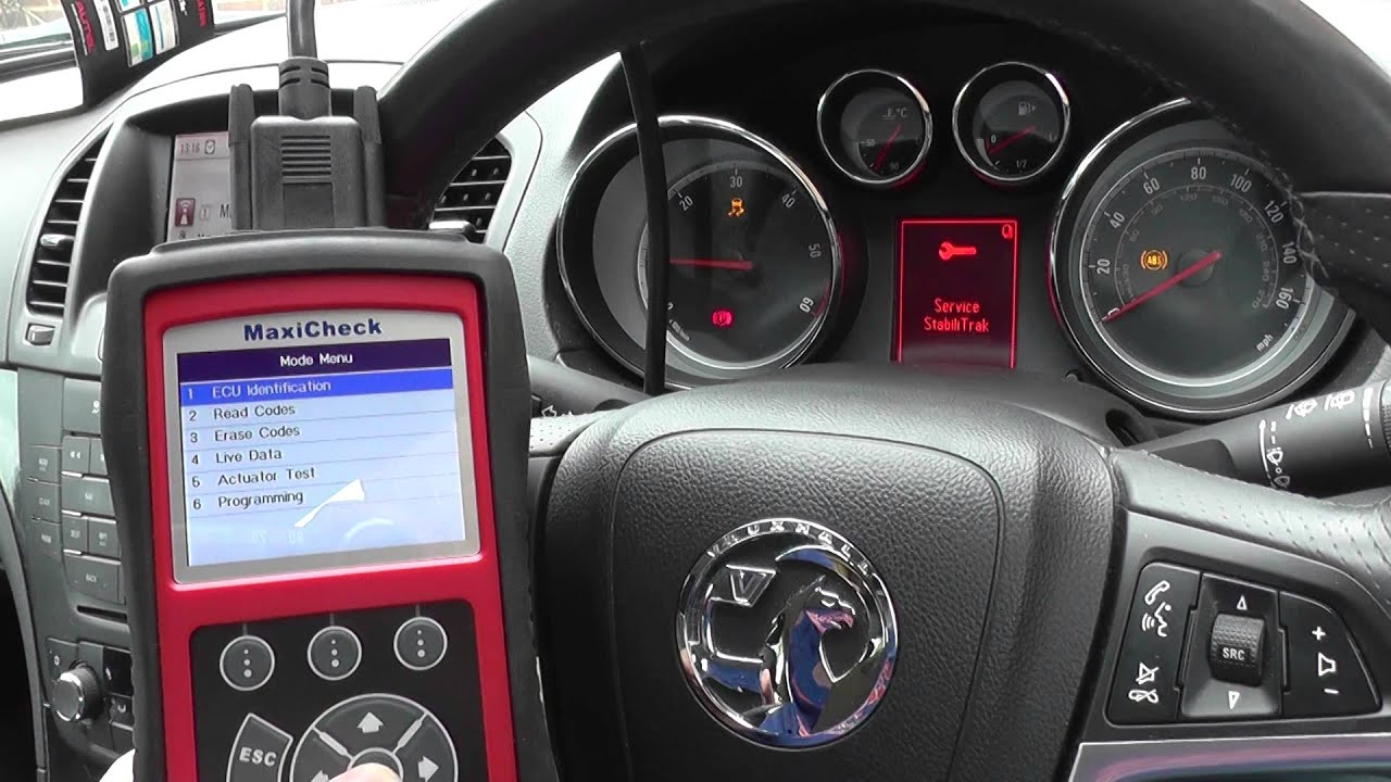 Autel MaxiCheck PRO Reset Vauxhall Opel ABS Warning Sysmbols - YouTube