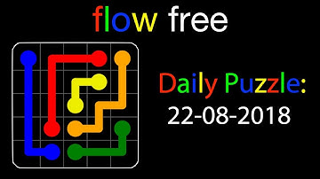 Flow free daily puzzles of August 22, 2018 - Gameplay Walkthrough (iOS & Android)
