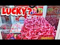 Lucky red ticket claw machine