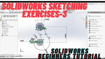 SolidWorks Tutorial - Sketch Exercises - 3