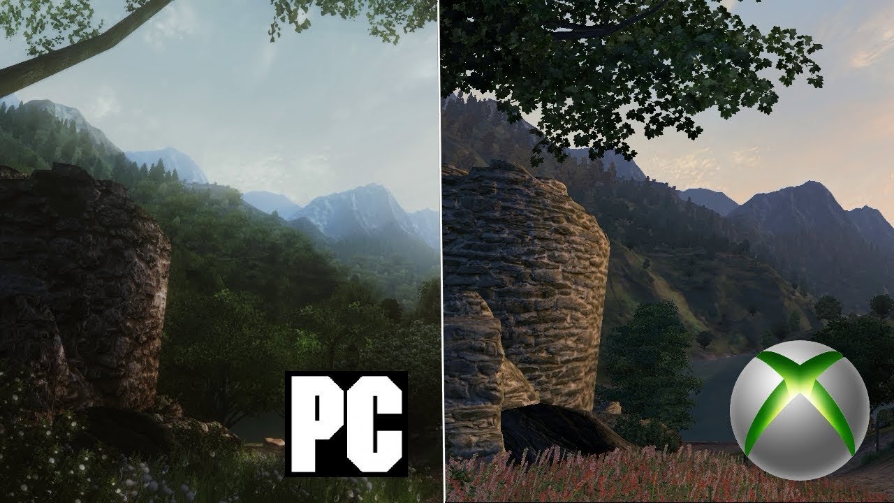 TES IV Oblivion - PC 2018 Modded vs Xbox 360 Comparison - YouTube