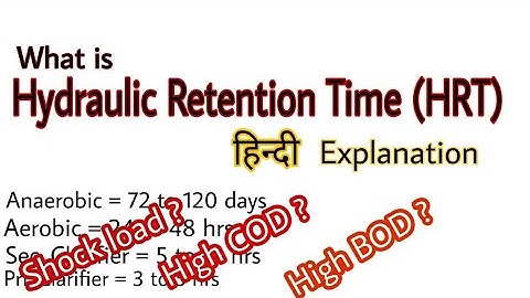 Hydraulic retention time | Hydraulic residence time | HRT | @ETPKnowledgeJunction
