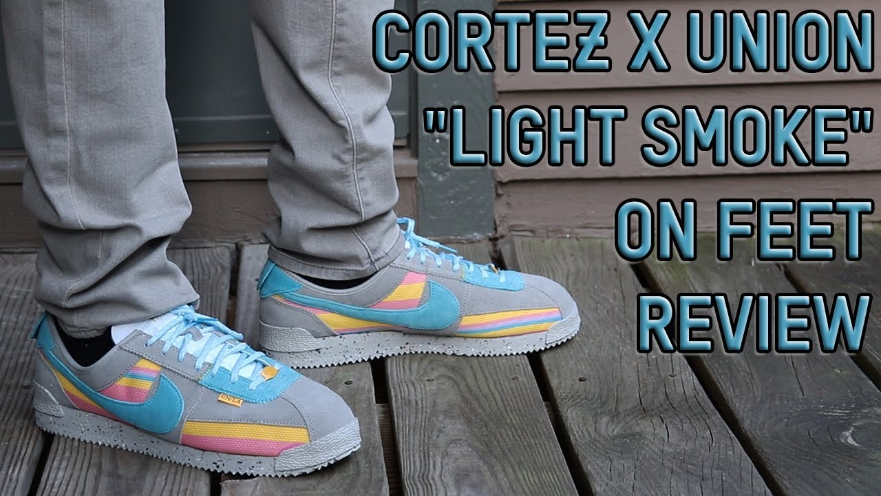 Union Nike Cortez Light Smoke On Feet Review