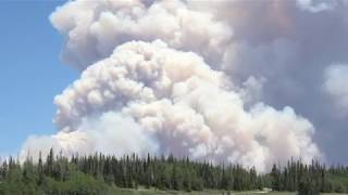 Brian Head Wildfire Viewed from Cedar Breaks National Monument Utah 4k Video