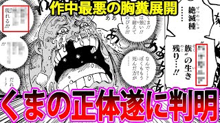 【最新1095話】閲覧注意くまの正体が遂に判明し作中最悪の尊厳破壊に怒りが収まらない読者の反応集【ワンピース反応集】ネタバレ