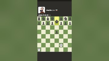 Beating Martin with just a queen in 2 moves