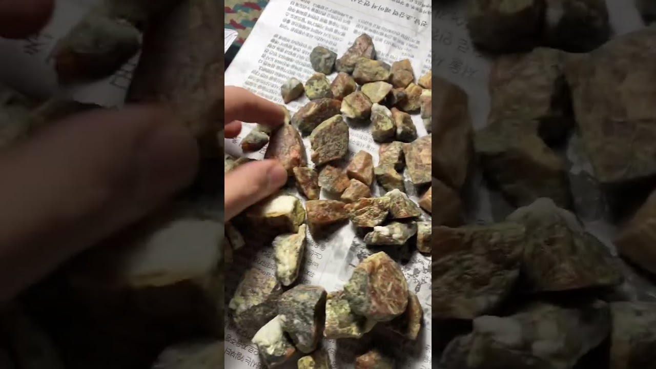 orange colour natural untreated Triplite gemstone crystal lot || EDENGEMS 