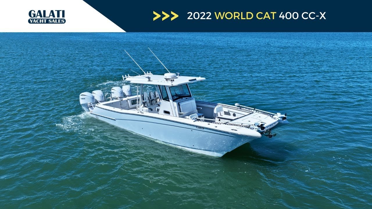 2022 World Cat 400 CC-X – Offshore Luxury Catamaran Center Console