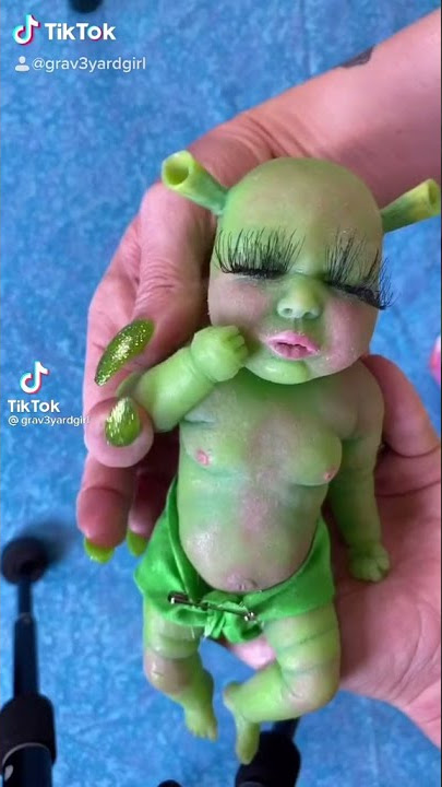 Baby Shrek IS REAL!?🤯🔥 #shorts #tiktok #baby #shrek #weird #scary