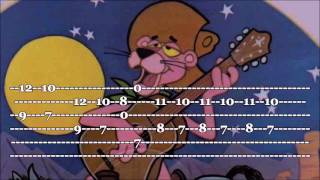 Video thumbnail of "The Pink Panther - Fingerstyle Guitar Tab"