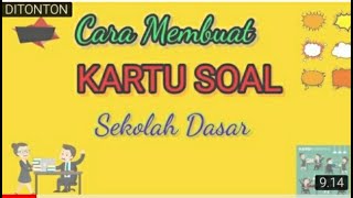 Perlukah Kartu Soal Dalam Pembuatan Naskah Soal