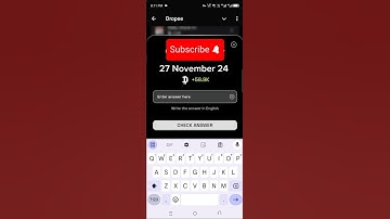 Dropee || question of the day || solved today task || November 27, 2024