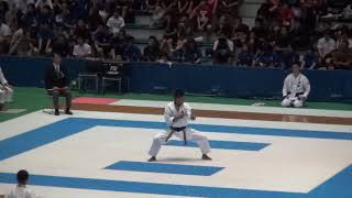 2016年IH 空手道 男子 個人形 準々決勝 山中望未(立教新座)vs 池田竜晟(興南)