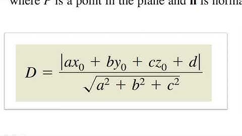 How to Find Distance Between Point and Plane in 3D Space Using Vector