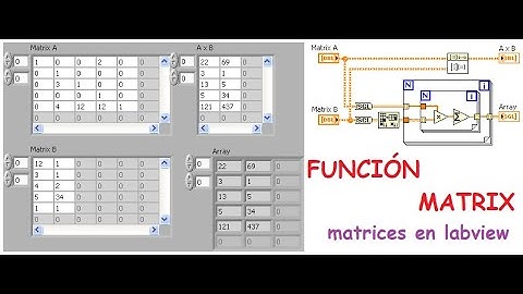 MATRICES EN LABVIEW