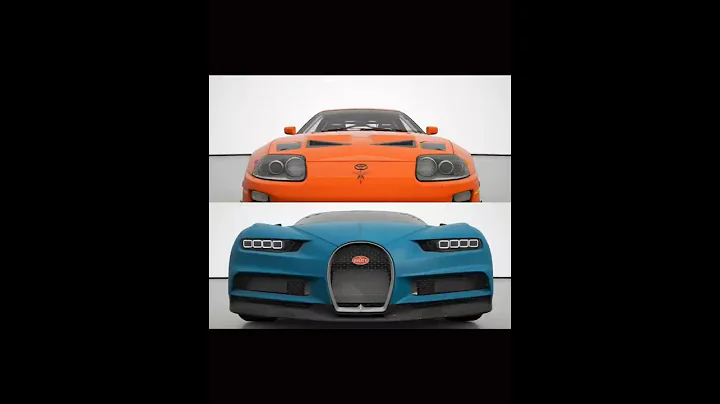 Toyota Supra MK4 vs Bugatti Chiron 🔥 #supra #bugatti #youtubeshorts