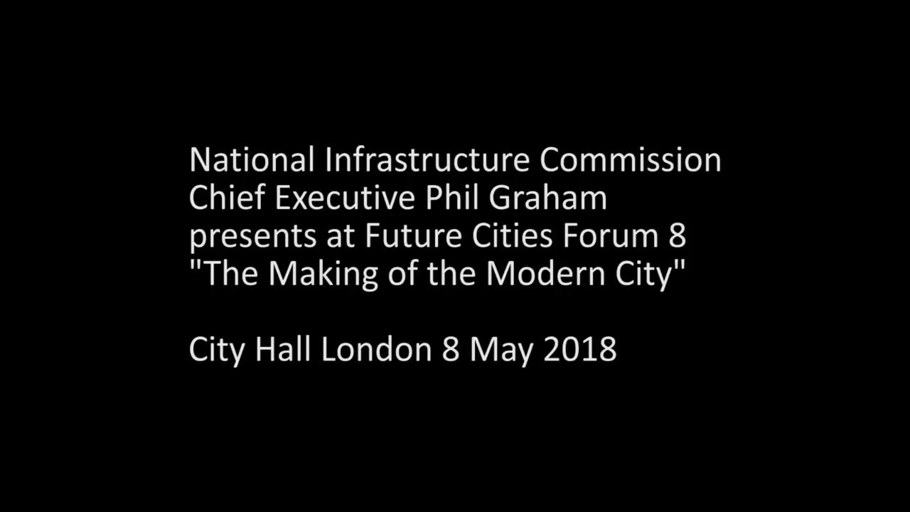 National Infrastructure Commission at Future Cities Forum